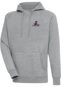 Antigua New Mexico State Aggies Mens Grey Victory Big and Tall Hooded Sweatshirt