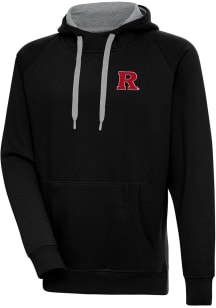 Antigua Rutgers Scarlet Knights Mens  Victory Big and Tall Hooded Sweatshirt