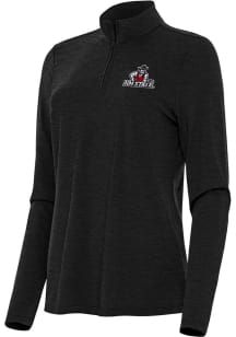 Antigua New Mexico State Aggies Womens Black Bright Qtr Zip