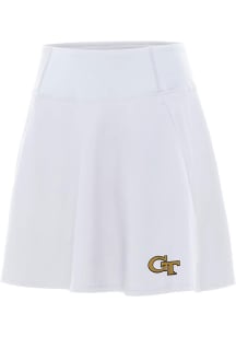 Antigua GA Tech Yellow Jackets Womens White Chip Skort Skirt