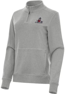 Antigua New Mexico State Aggies Womens Grey Crush Qtr Zip