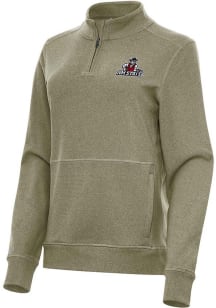 Antigua New Mexico State Aggies Womens Olive Crush Qtr Zip