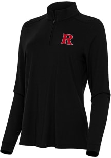 Womens Rutgers Scarlet Knights  Antigua Intent Qtr Zip