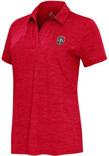 Antigua New Mexico Lobos Womens Red Layout Short Sleeve Polo Shirt