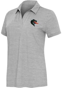 Antigua UAB Blazers Womens Grey Layout Short Sleeve Polo Shirt