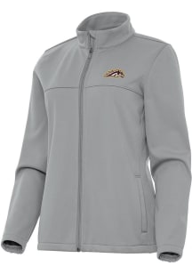 Womens Western Michigan Broncos Grey Antigua Links Light Weight Jacket