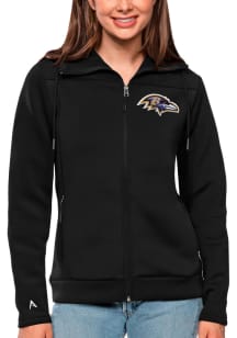 Antigua Baltimore Ravens Womens Black Protect Medium Weight Jacket