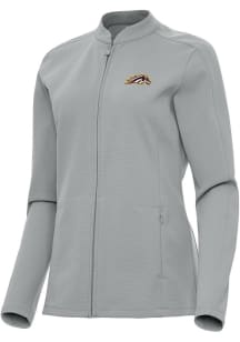 Womens Western Michigan Broncos Grey Antigua Regard Light Weight Jacket