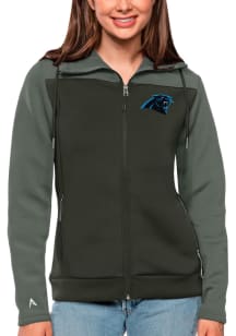 Antigua Carolina Panthers Womens Grey Protect Medium Weight Jacket