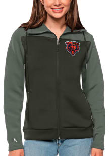 Antigua Chicago Bears Womens Grey Protect Medium Weight Jacket