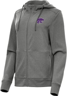 Womens K-State Wildcats Black Antigua Seeker Light Weight Jacket