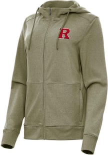 Womens Rutgers Scarlet Knights Olive Antigua Seeker Light Weight Jacket