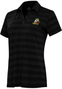 Antigua Oregon Ducks Womens  Tunnel Short Sleeve Polo Shirt