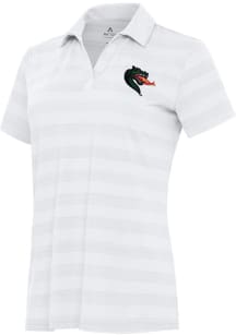 Antigua UAB Blazers Womens White Tunnel Short Sleeve Polo Shirt