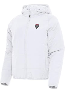 Antigua New Mexico Lobos Womens White Universe Filled Jacket
