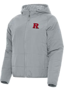 Womens Rutgers Scarlet Knights Grey Antigua Universe Filled Jacket