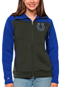 Antigua Indianapolis Colts Womens Blue Protect Medium Weight Jacket