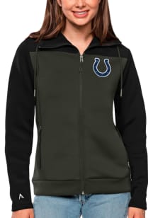 Antigua Indianapolis Colts Womens Black Protect Medium Weight Jacket