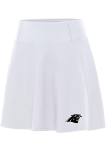 Antigua Carolina Panthers Womens White Carbon Chip Skort Skirt