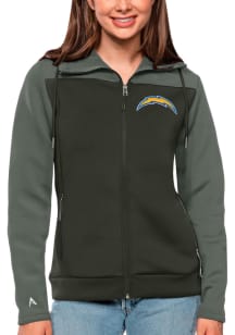 Antigua Los Angeles Chargers Womens Grey Protect Medium Weight Jacket