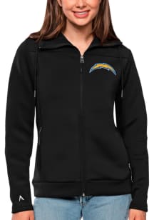 Antigua Los Angeles Chargers Womens Black Protect Medium Weight Jacket