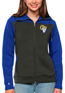 Antigua Los Angeles Rams Womens Blue Protect Medium Weight Jacket