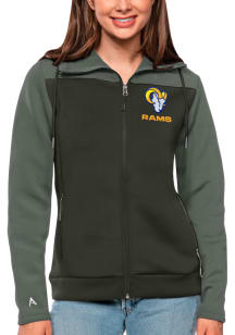 Antigua Los Angeles Rams Womens Grey Protect Medium Weight Jacket