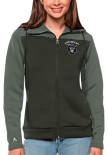 Antigua Las Vegas Raiders Womens Grey Protect Medium Weight Jacket