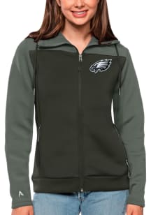 Antigua Philadelphia Eagles Womens Grey Protect Medium Weight Jacket