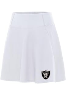 Antigua Las Vegas Raiders Womens White Carbon Chip Skort Skirt