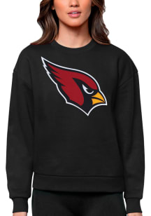 Antigua Arizona Cardinals Womens Black Victory Crew Sweatshirt