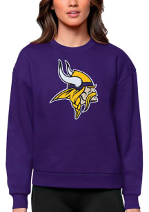 Antigua Minnesota Vikings Womens Purple Victory Crew Sweatshirt