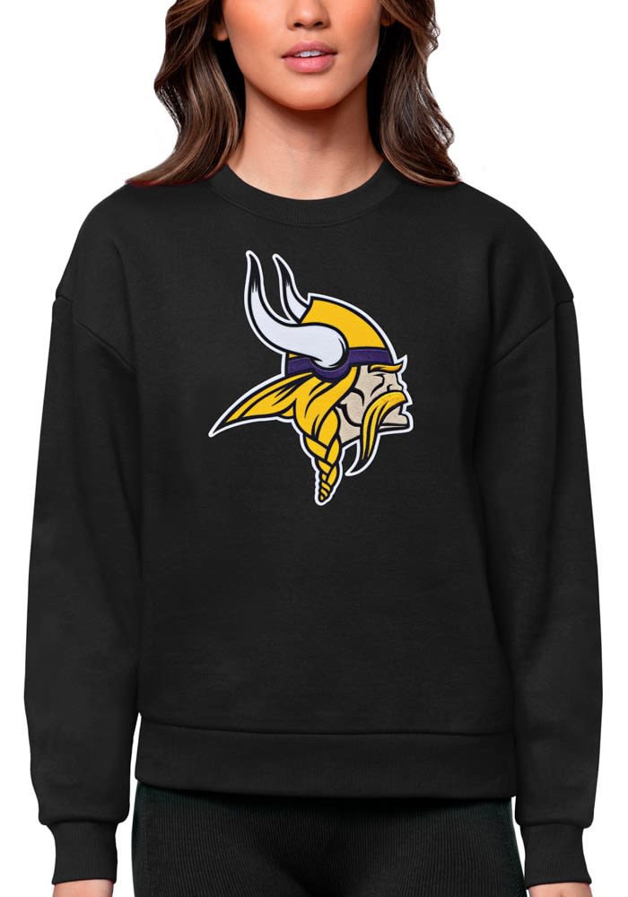 Men's Minnesota Vikings Antigua Purple Victory Chenille Pullover