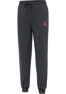 Mens Illinois Fighting Illini Grey Antigua Idol Sweatpants