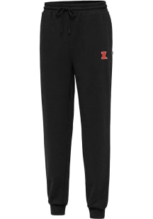 Mens Illinois Fighting Illini Black Antigua Idol Sweatpants
