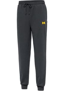 Mens Michigan Wolverines Grey Antigua Idol Sweatpants