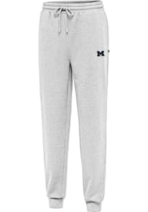 Mens Michigan Wolverines Grey Antigua Idol Sweatpants