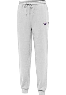 Mens Washington Huskies Grey Antigua Idol Sweatpants