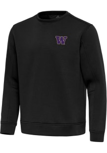 Mens Washington Huskies  Antigua Relevant Crew Sweatshirt