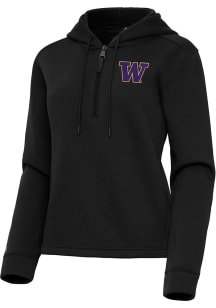 Womens Washington Huskies  Antigua Contemporary Qtr Zip