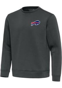 Antigua Buffalo Bills Mens Grey Relevant Long Sleeve Crew Sweatshirt