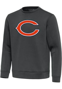 Antigua Chicago Bears Mens Grey Full Front Relevant Long Sleeve Crew Sweatshirt