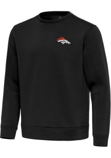 Antigua Denver Broncos Mens  Relevant Long Sleeve Crew Sweatshirt