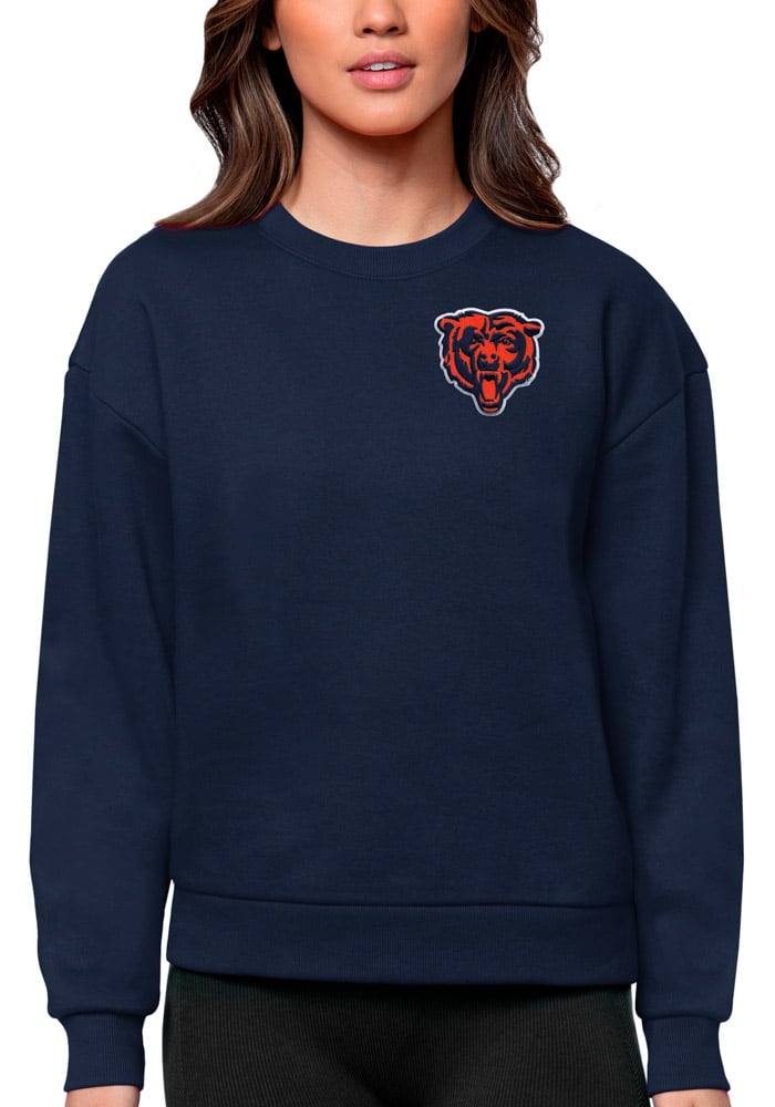 Chicago Bears Antigua Women's Victory Chenille Pullover Sweatshirt