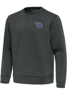 Antigua Tennessee Titans Mens Grey Relevant Long Sleeve Crew Sweatshirt