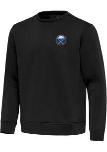 Antigua Buffalo Sabres Mens Black Relevant Long Sleeve Crew Sweatshirt