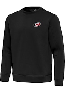Antigua Carolina Hurricanes Mens Black Relevant Long Sleeve Crew Sweatshirt