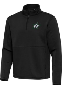 Antigua Dallas Stars Mens  Twist Long Sleeve Qtr Zip Pullover