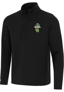 Mens Oregon Ducks Black Antigua 2024 Big Ten Football Champions Insider Qtr Zip Pullover