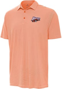 Antigua Buffalo Bandits Mens Orange Twine Short Sleeve Polo